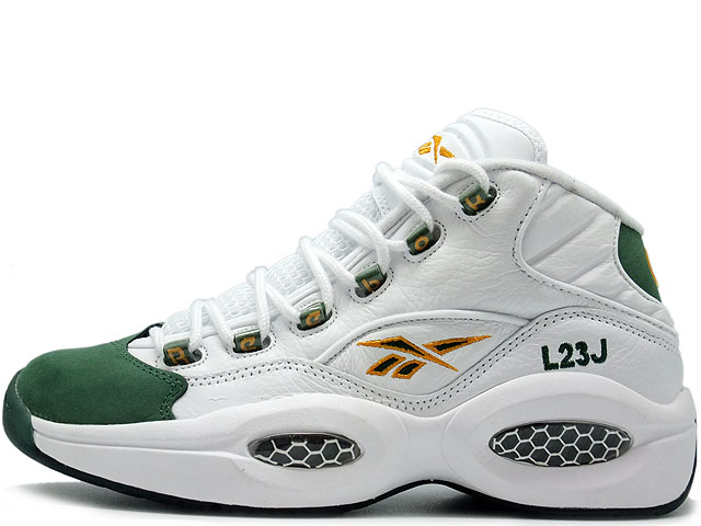 reebok question mid mujer verdes